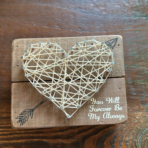 NWOT "You Will Forever Be My Always" Wood Box Sign - Picture 2 of 11